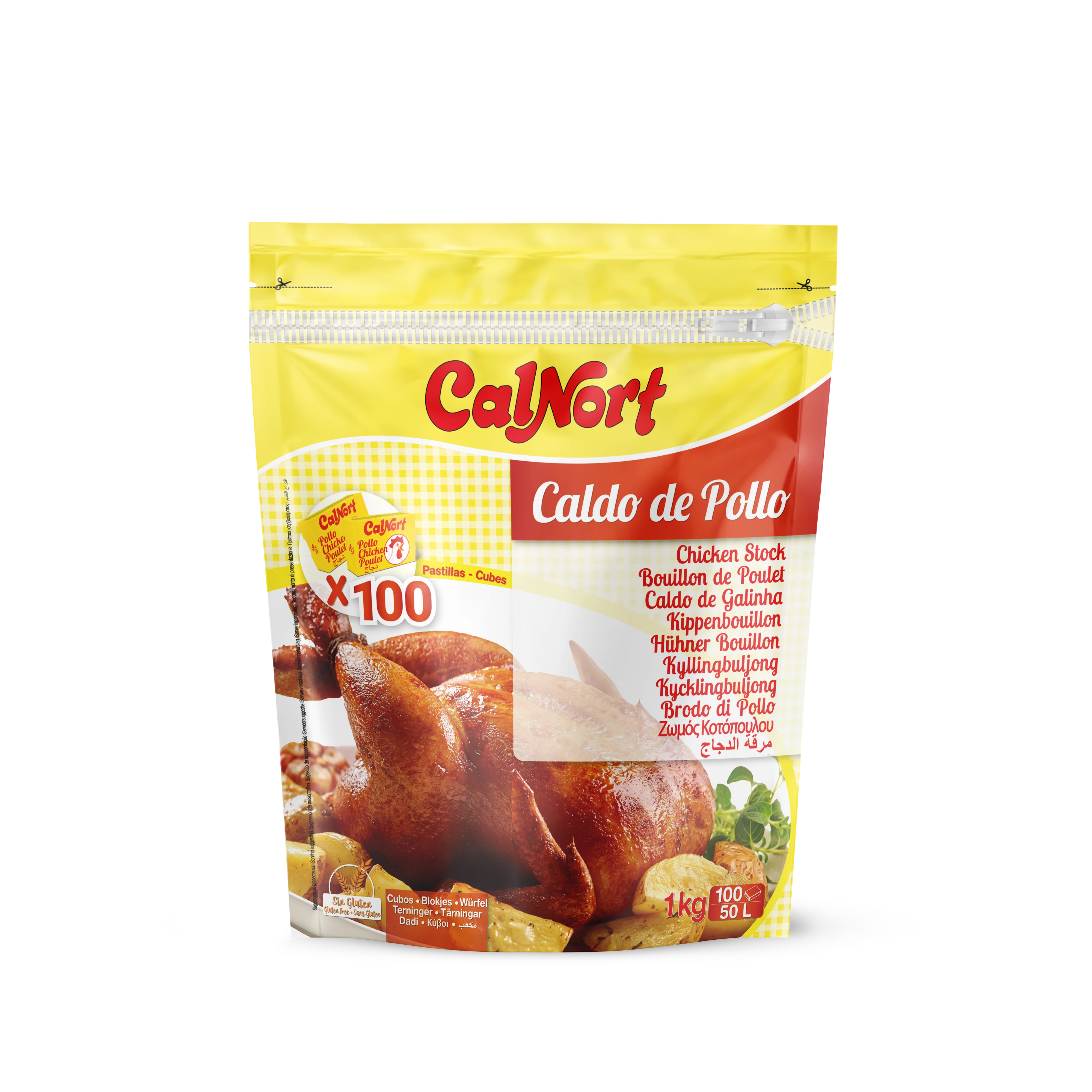 Caldo Sabor Pollo en Dados 100 Dados - CALNORT