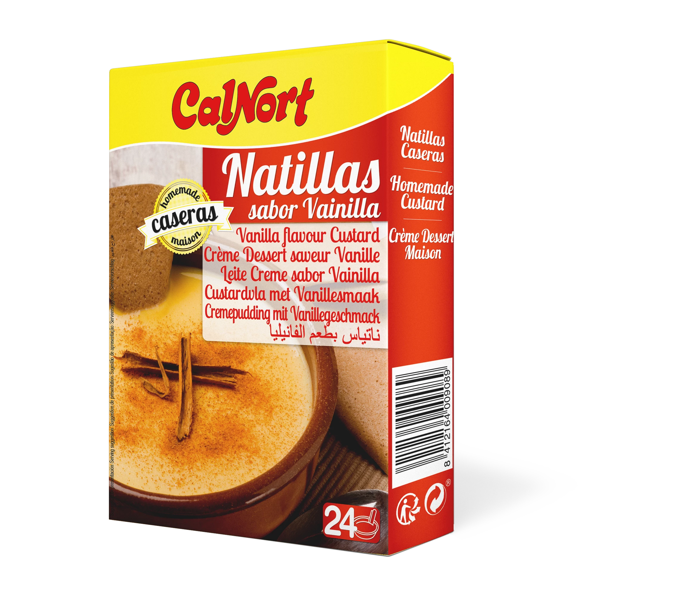 Creme Sobremesa Sabor Baunilha 3 X 40 G - CALNORT