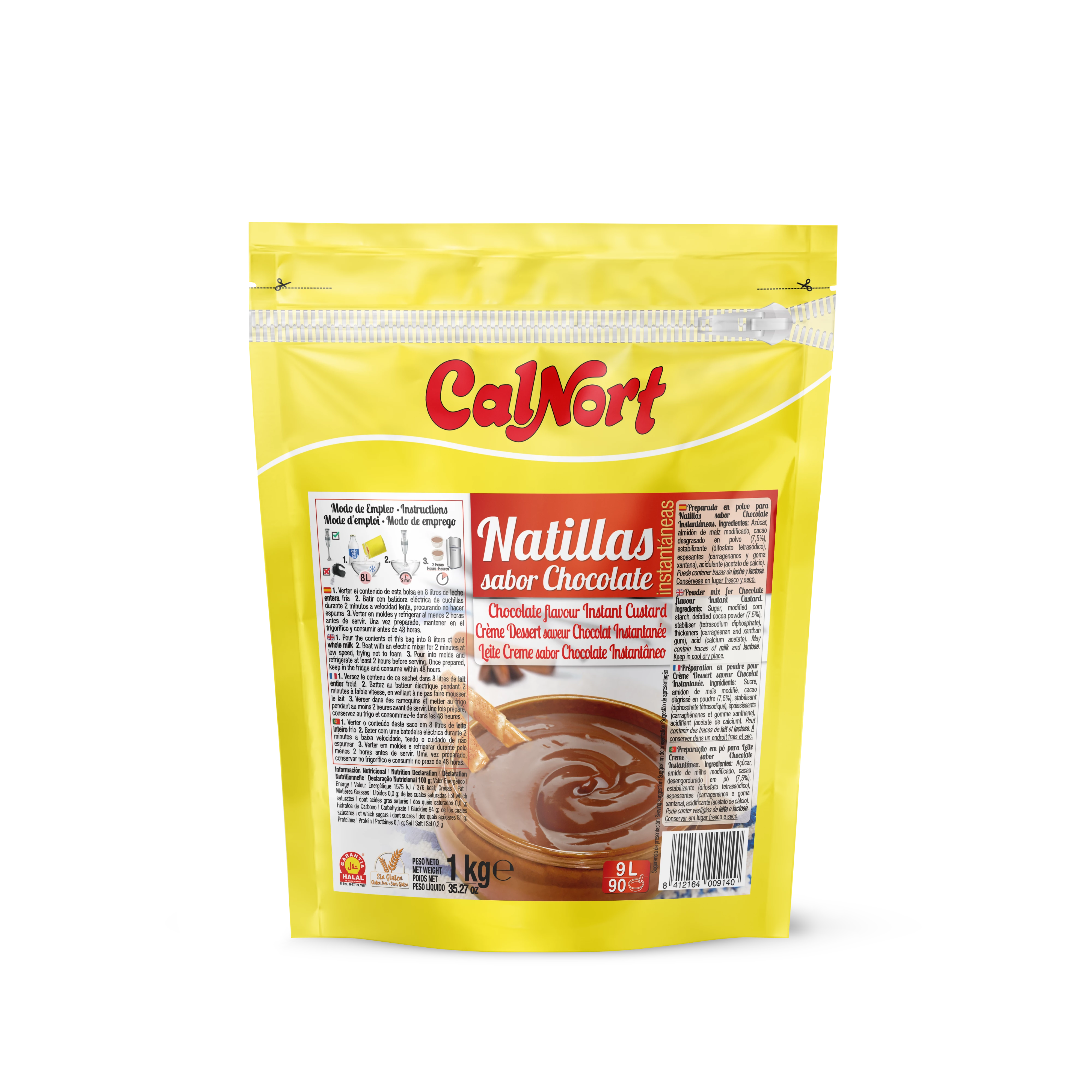 速溶巧克力甜点奶油 1 公斤 - CALNORT
