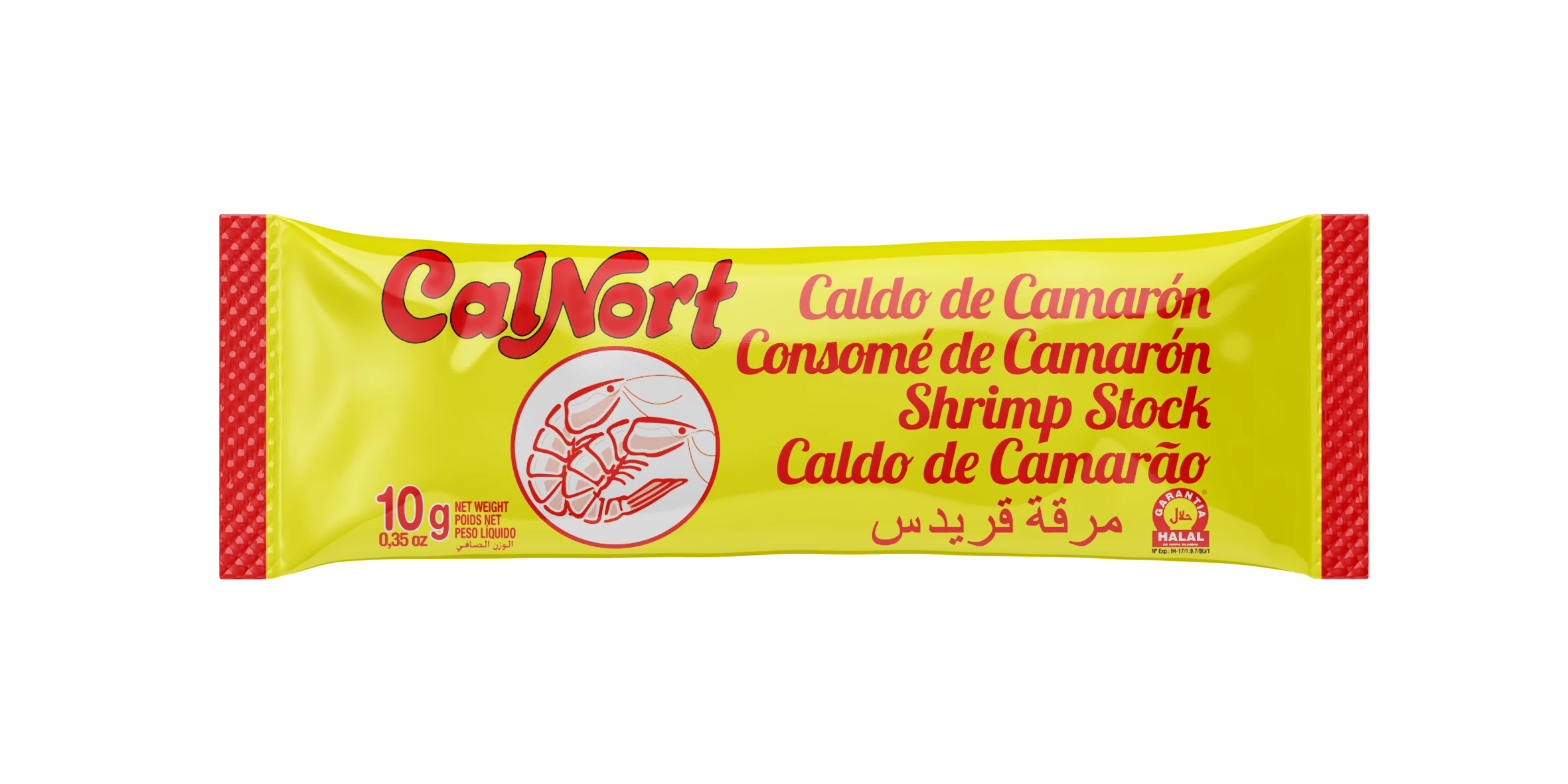 Бульон со вкусом креветок 10г 100 палочек - CALNORT