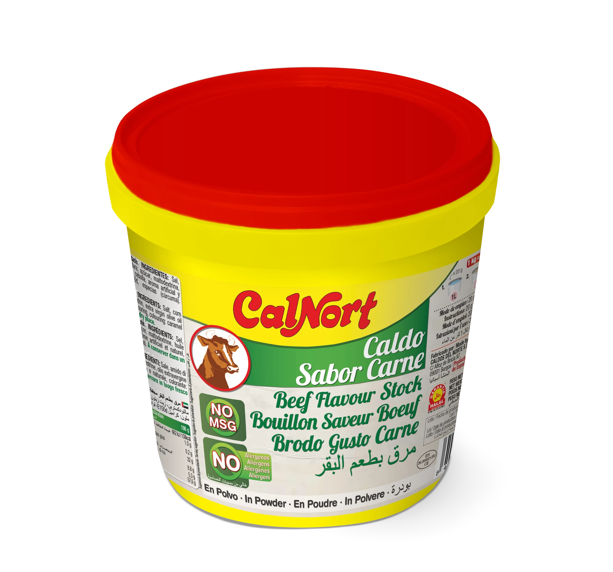 Caldo Sabor Carne Sem Msg 1 Kg - CALNORT