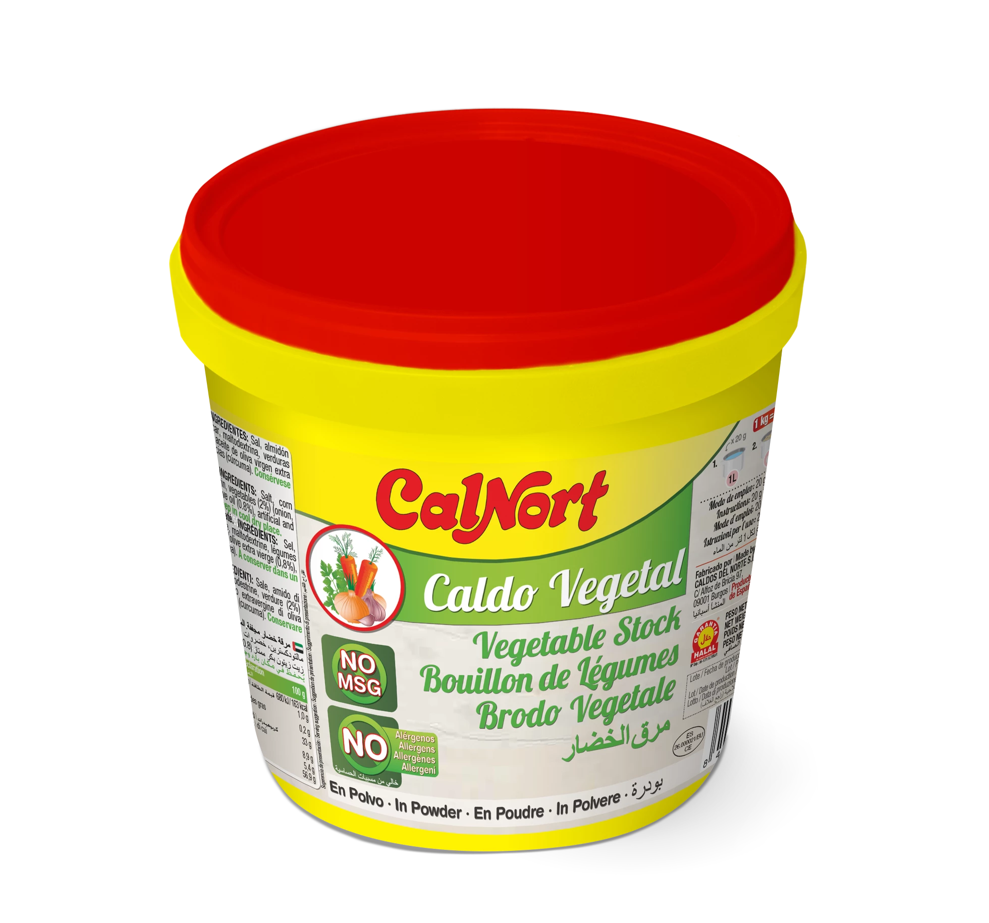 Vegetable Broth Without Msg 1 Kg - CALNORT