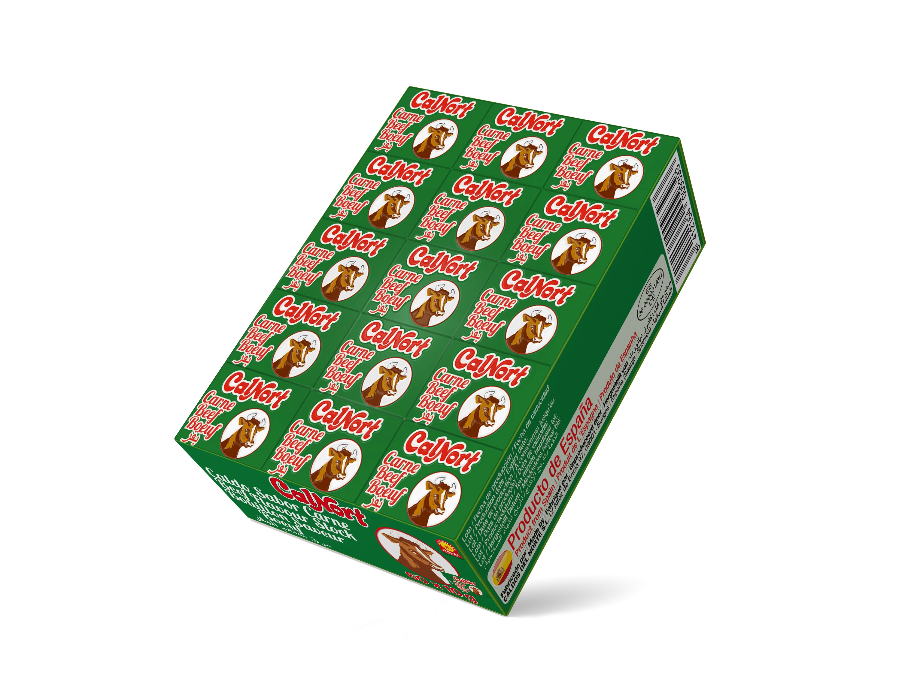 Кубик говяжьего бульона со вкусом 60 кубиков - CALNORT