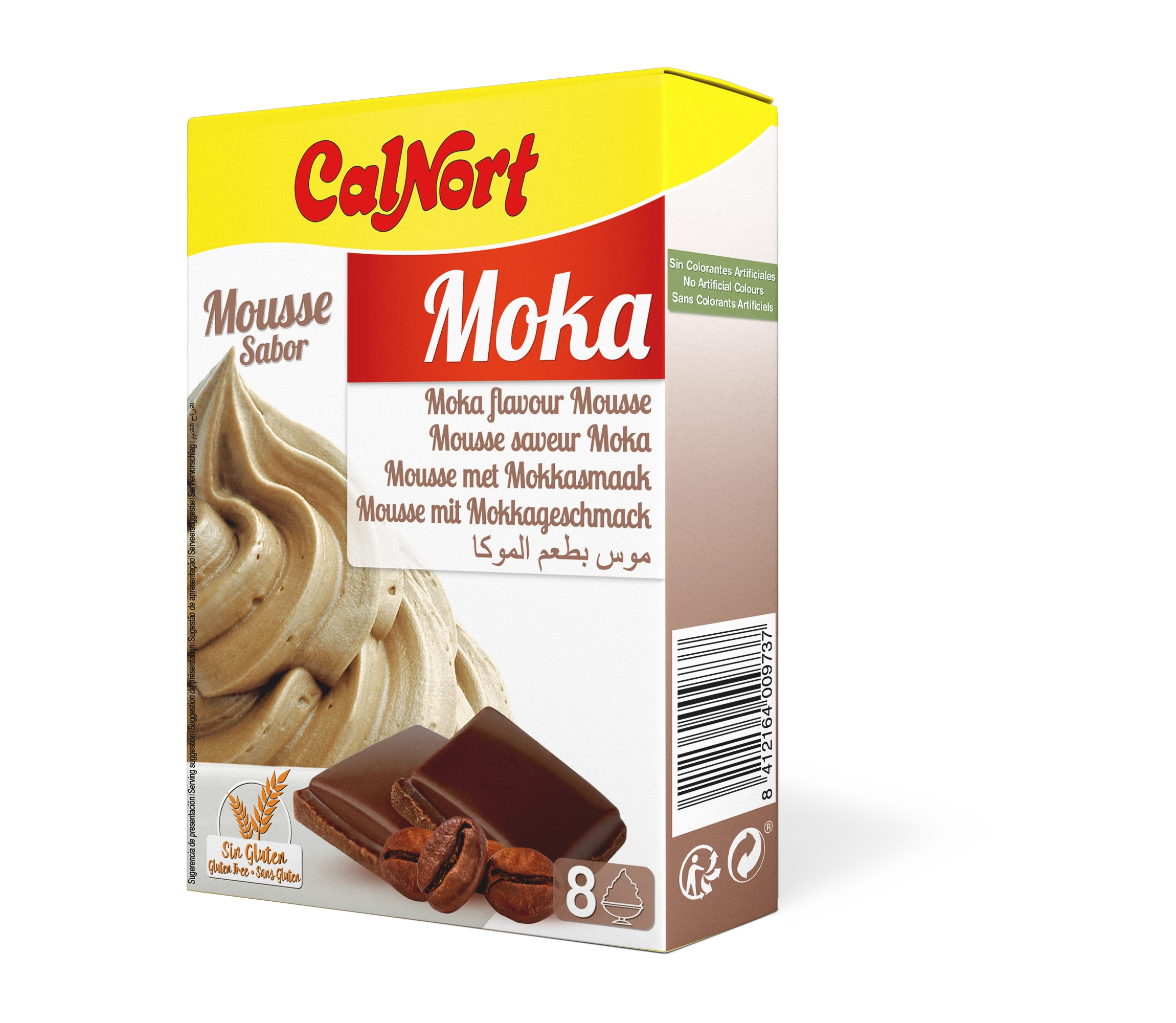 Preparation Mousse Mocha Flavor 2 X 65 G - CALNORT