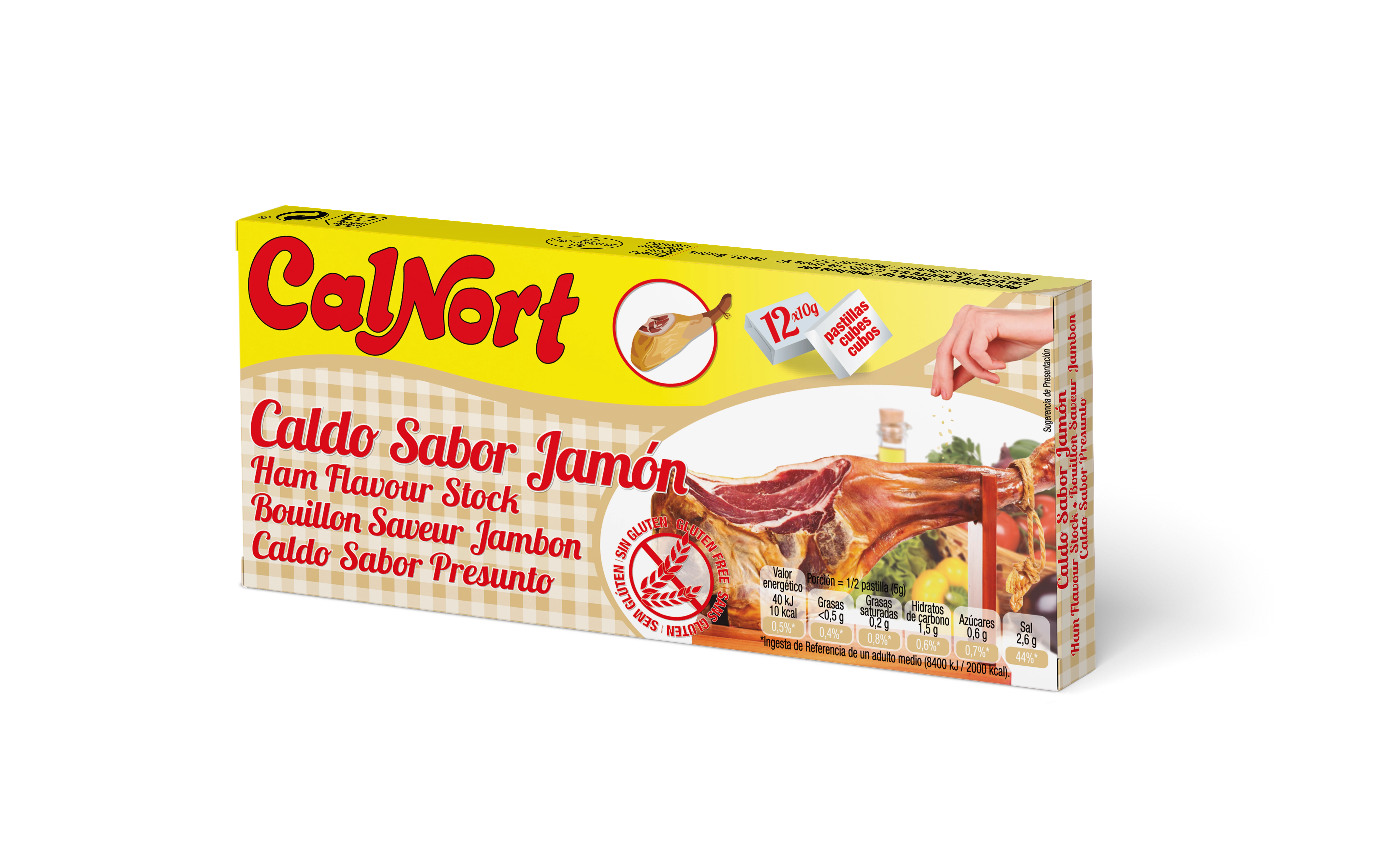 火腿味肉汤 12 块 - CALNORT