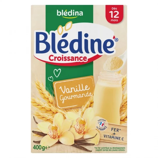 Cereais gourmet de crescimento de baunilha Blédine a partir dos 12 meses 400g - BLEDINA