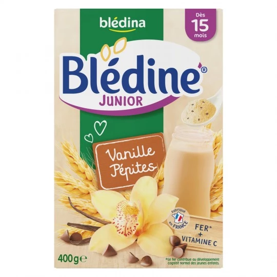 Céréales blédine junior vanille pépite dès 15mois 400g - BLEDINA