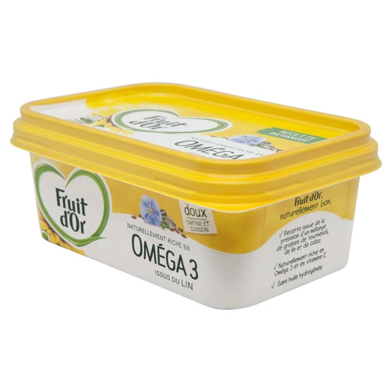 Margarine doux oméga 3 issus du lin 250g - FRUIT D'OR