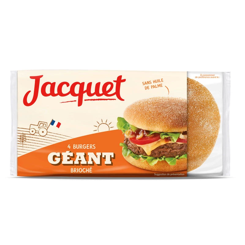 Geant Burger Brioche 300g - JACQUET