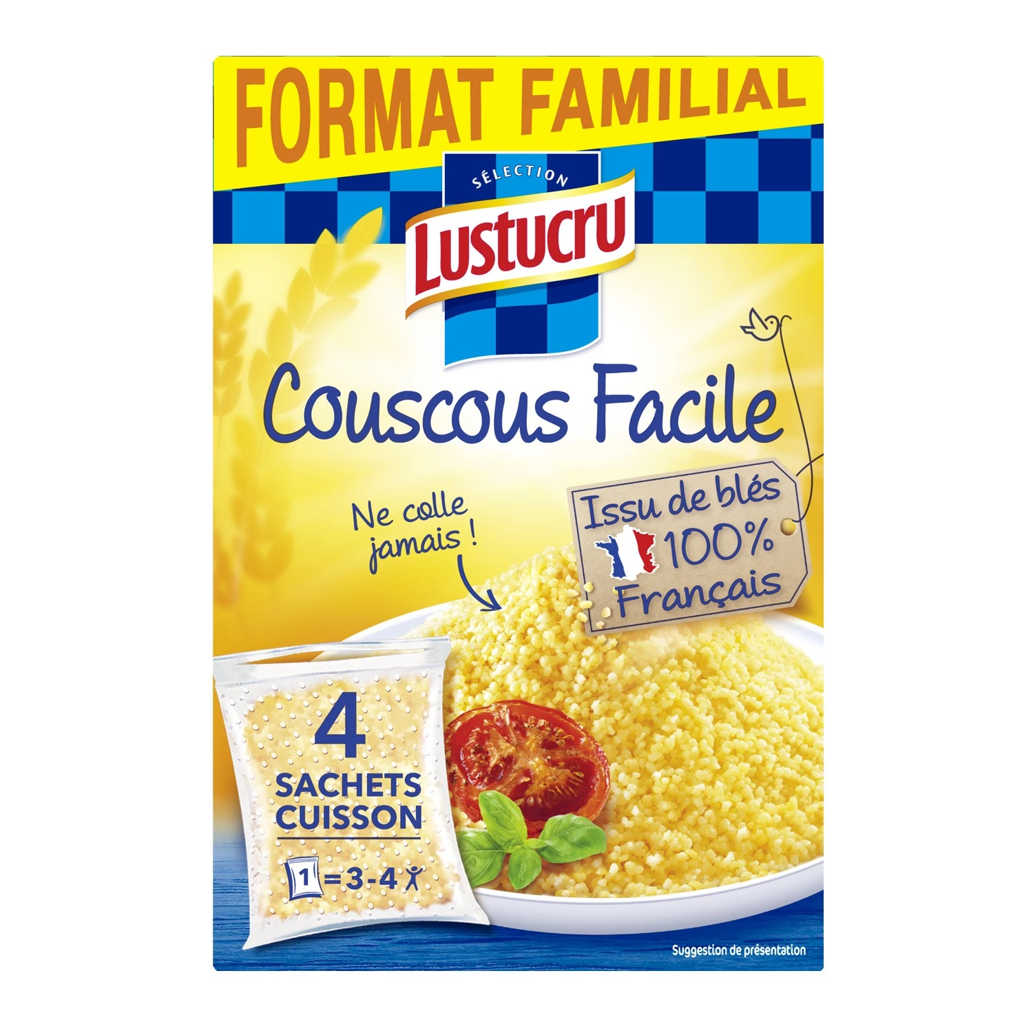 Couscous facile 4x200g - LUSTUCRU