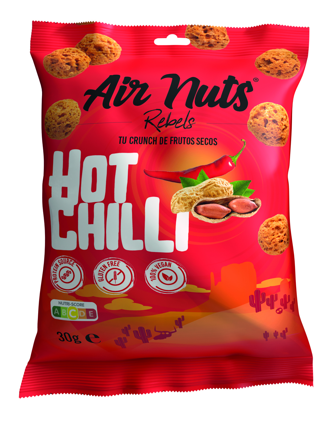 Air Nuts Hot Chili 30g - Airnuts