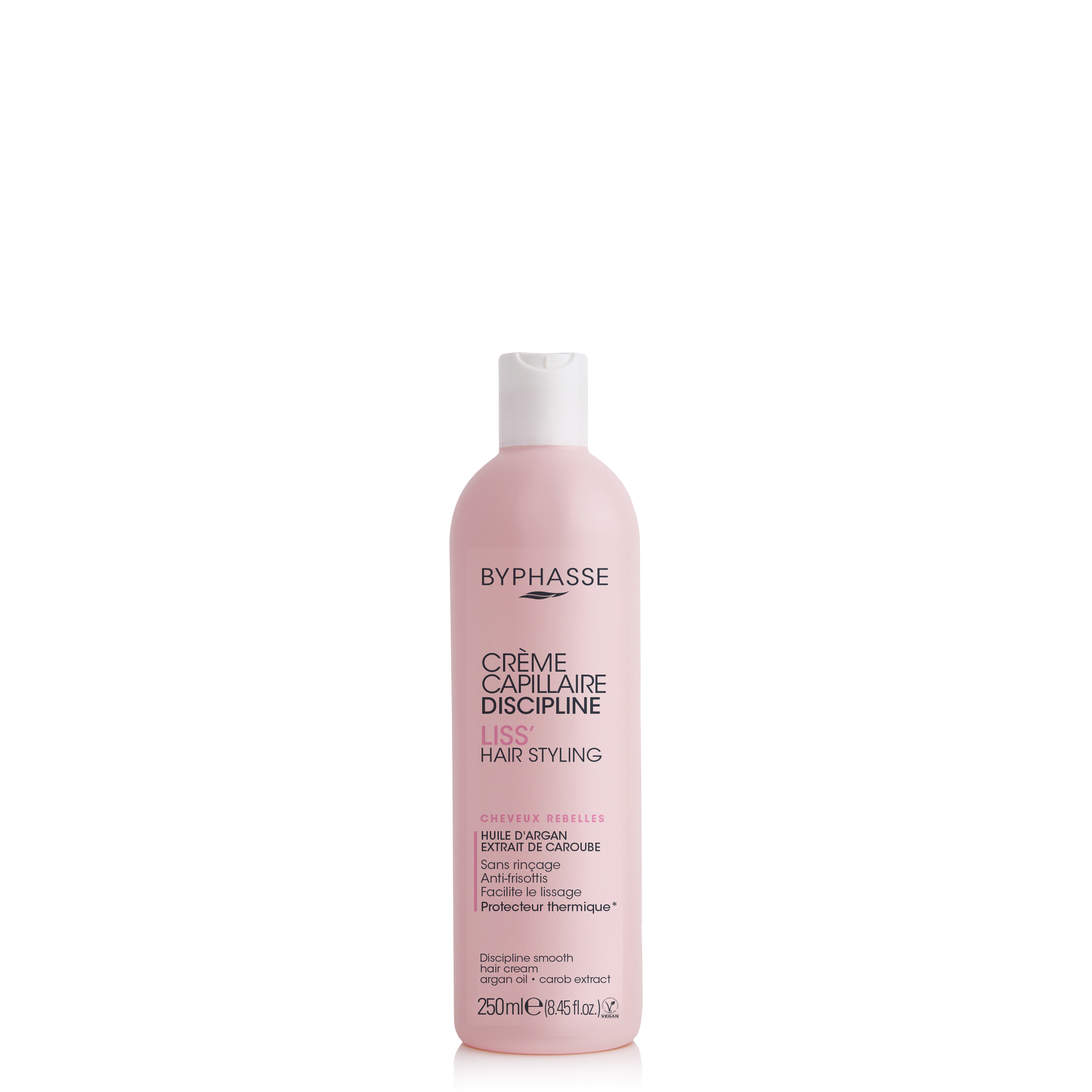 Crème protectrice activ liss' cheveux rebelles 250ml - BYPHASSE