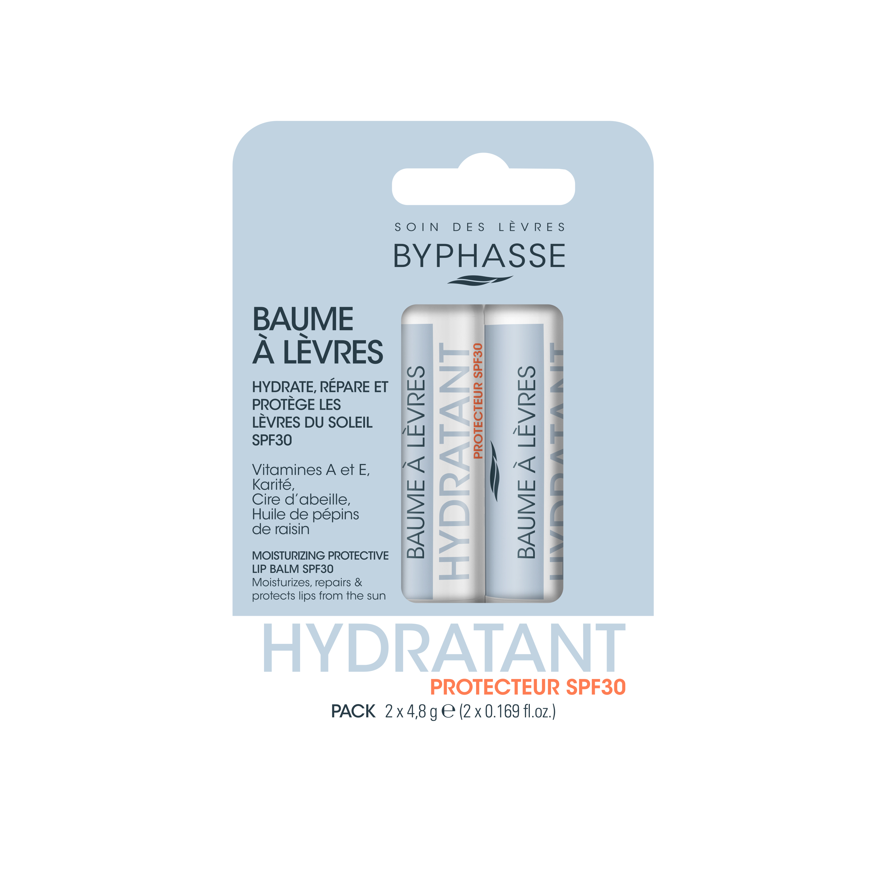 Baume à Lèvres Protecteur Spf30 (2x4.8 G) - Byphasse