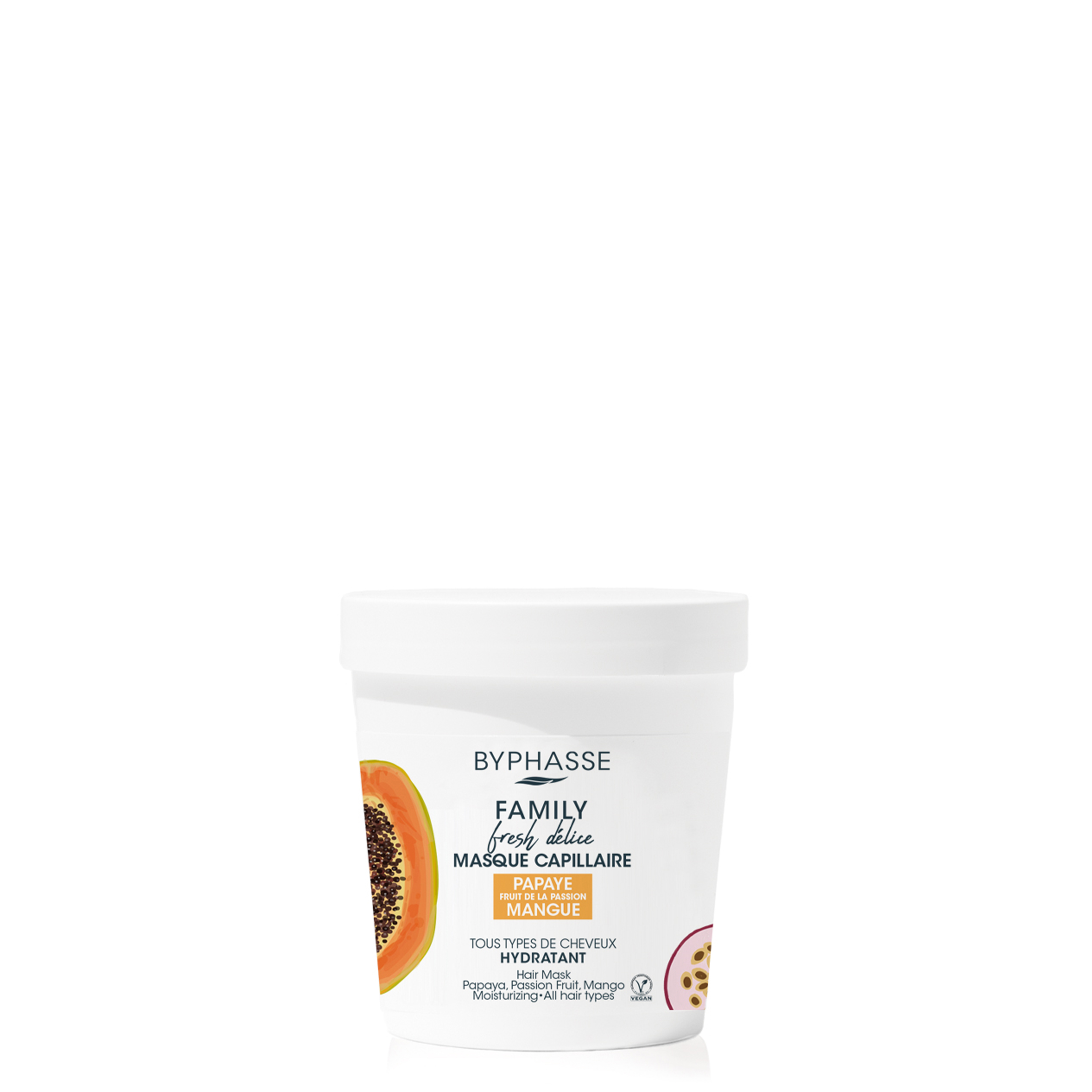 Family Fresh Delice Masque Capillaire Papaye. Fruit De La Passion & Mangue Tous Types De Cheveux 250ml - Byphasse
