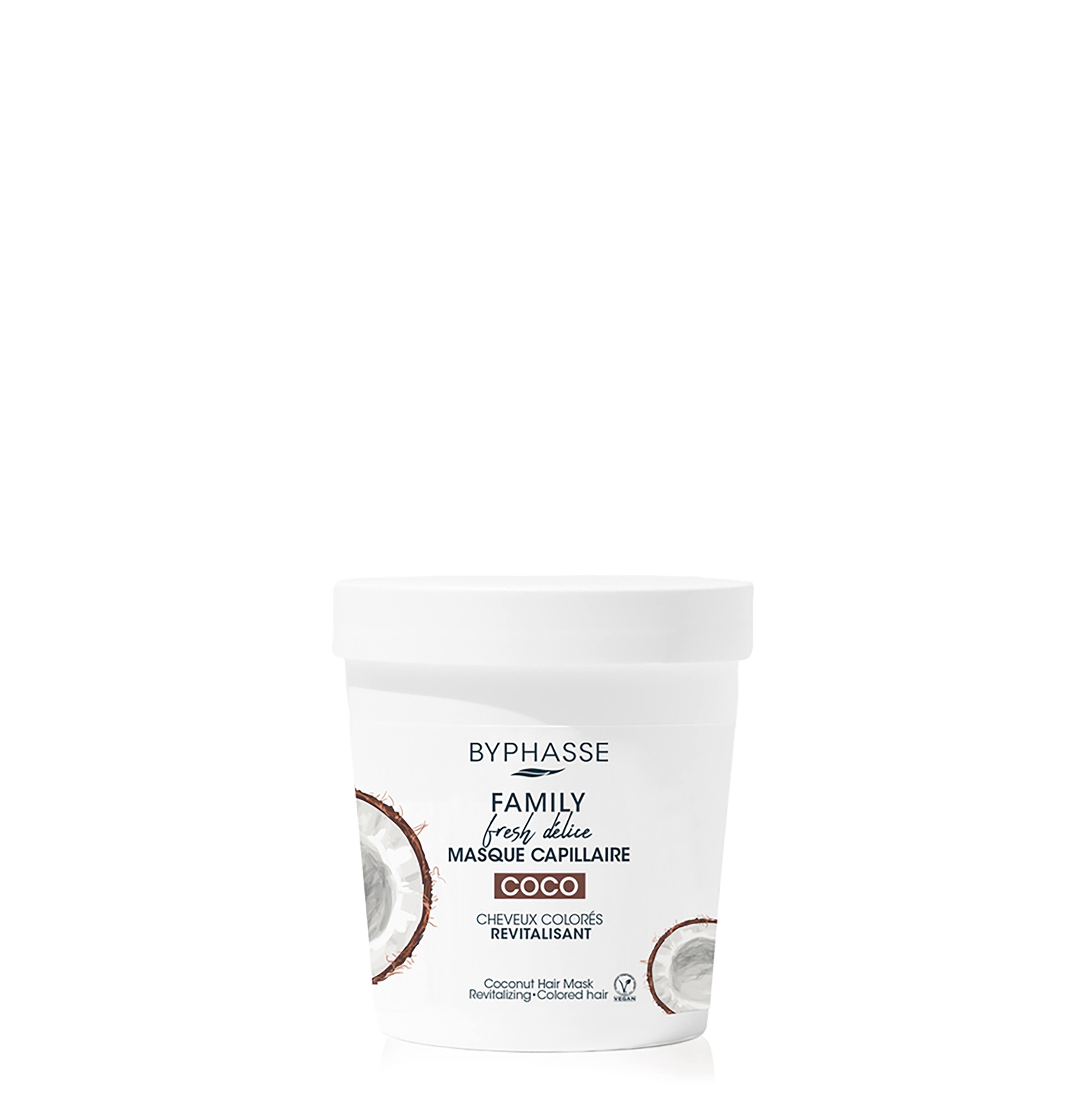 Family Fresh Delice Masque Capillaire Coco Cheveux Colorés 250ml - Byphasse