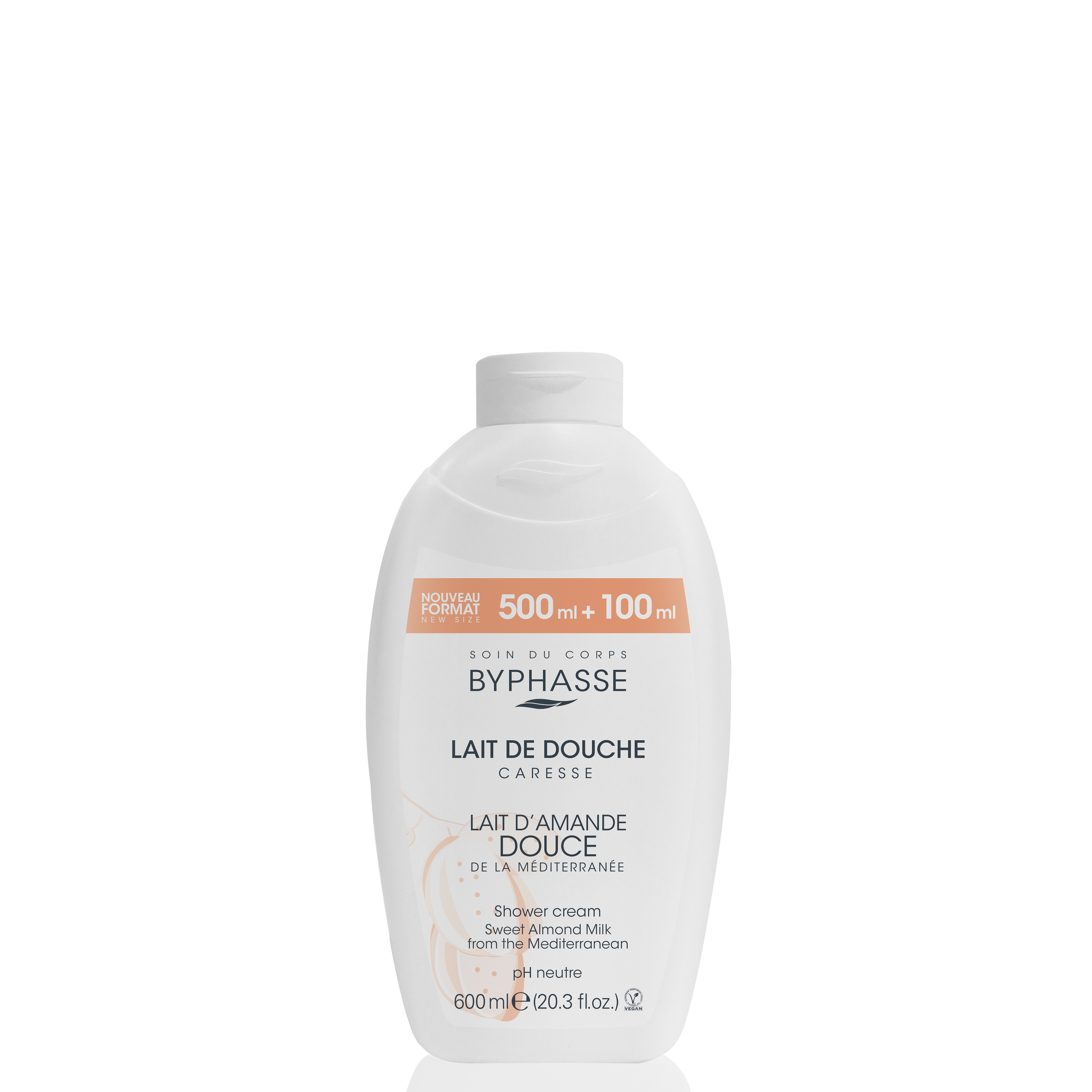 Caresse Lait De Douche Lait D'amande Douce 600ml - Byphasse