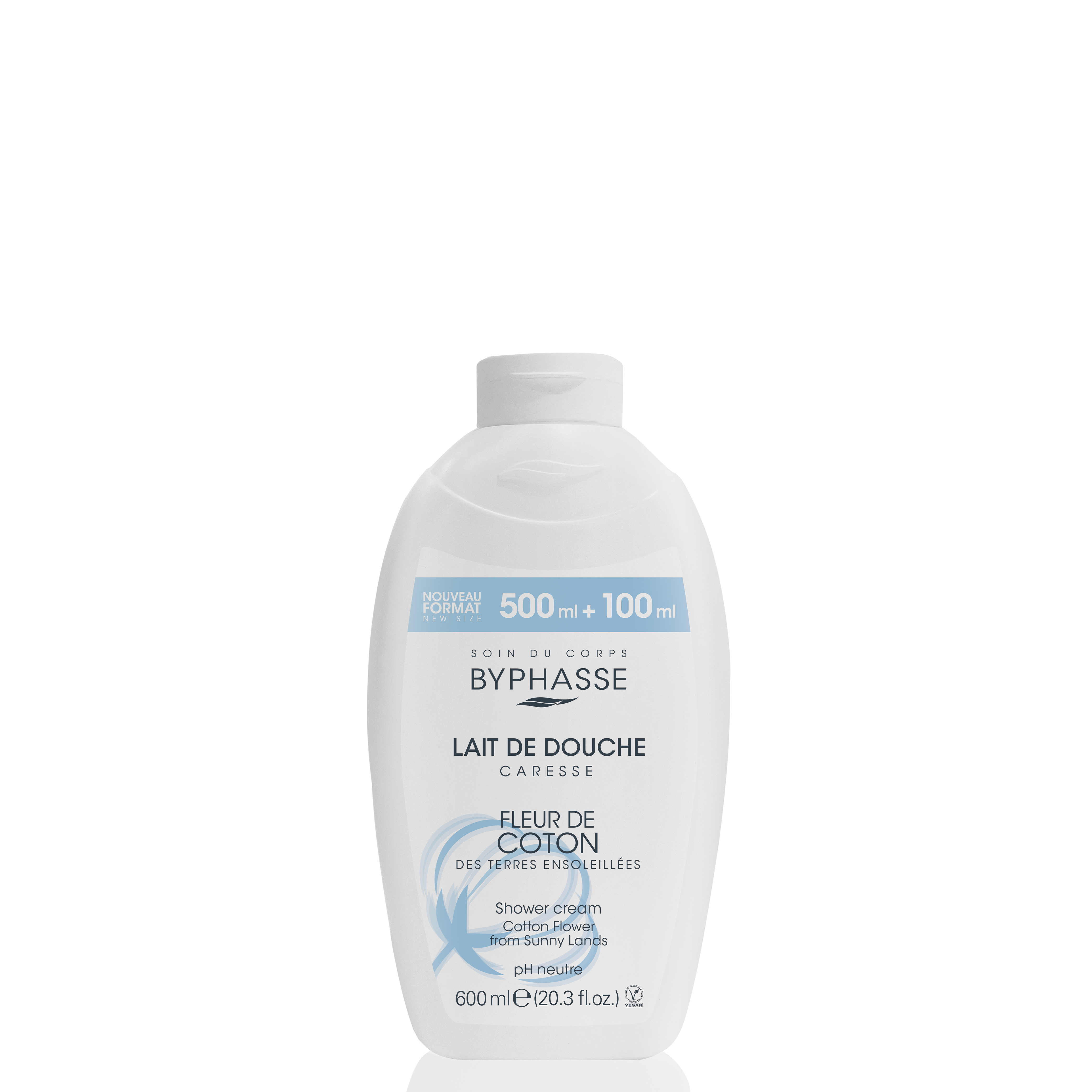Caresse Lait De Douche Fleur De Coton 600ml