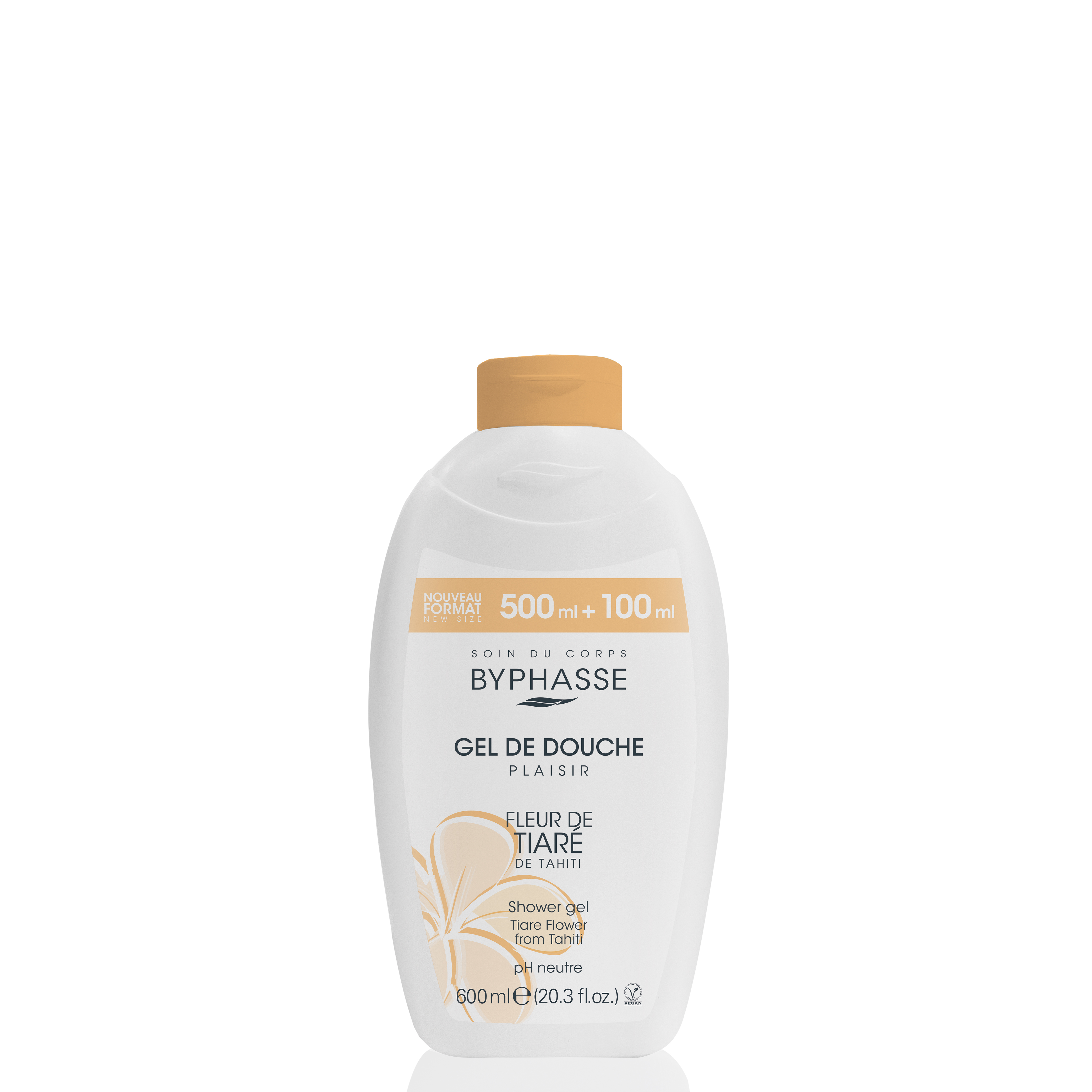 Plaisir Gel De Douche Fleur De Tiaré 600ml - Byphasse