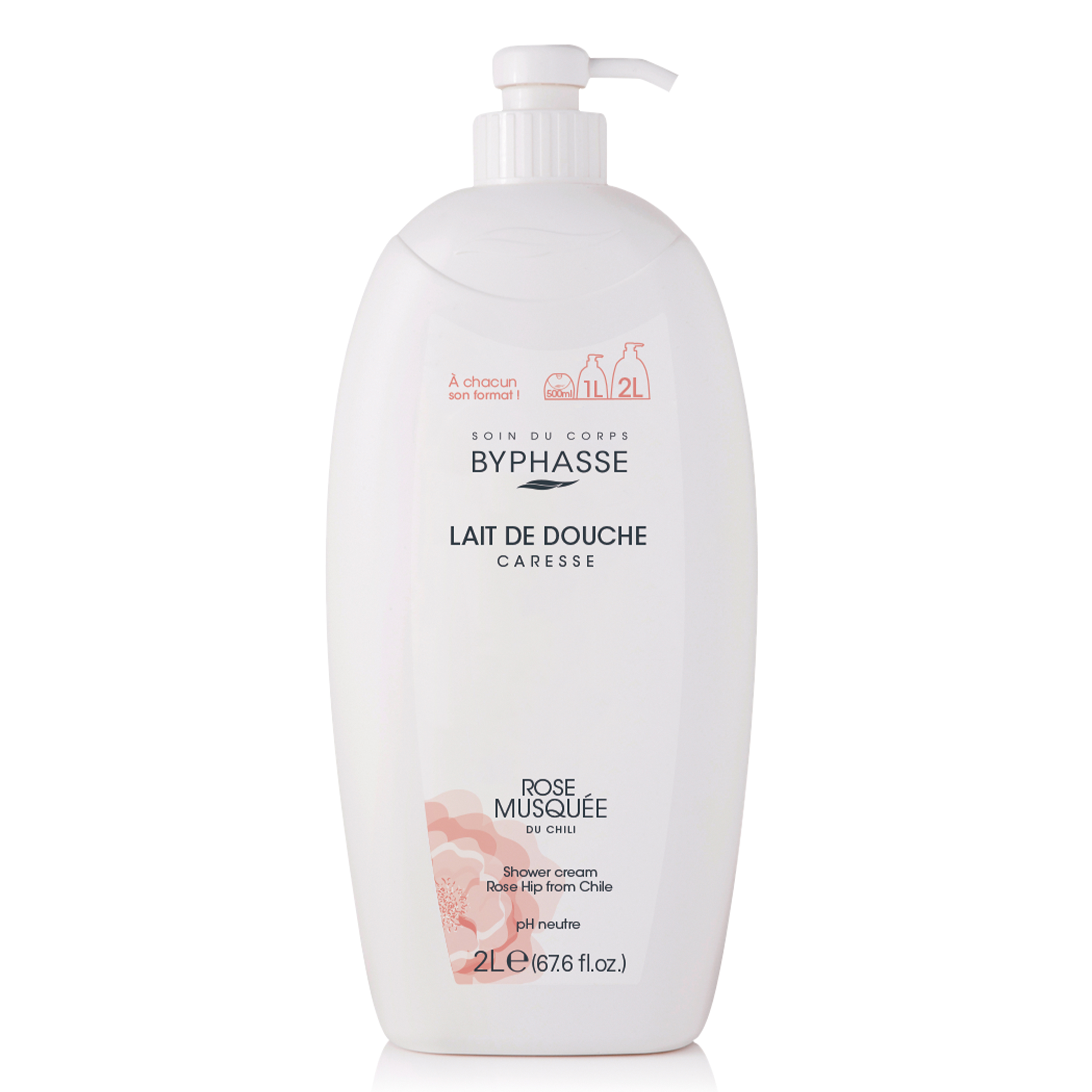 Caresse Lait De Douche Rose Musquée 2l - Byphasse