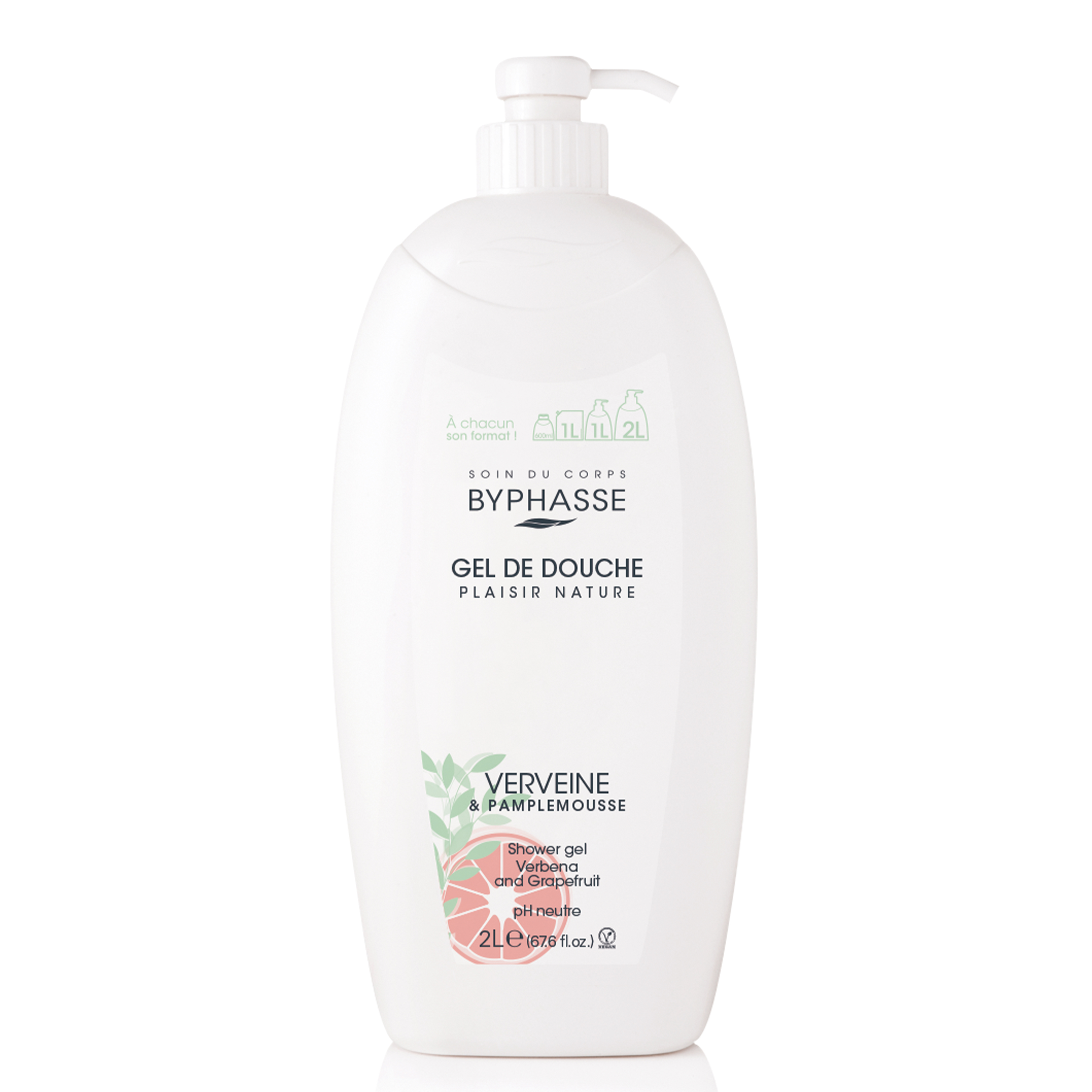 Plaisir Nature Gel Douche Verveine & Pamplemousse 2l - Byphasse