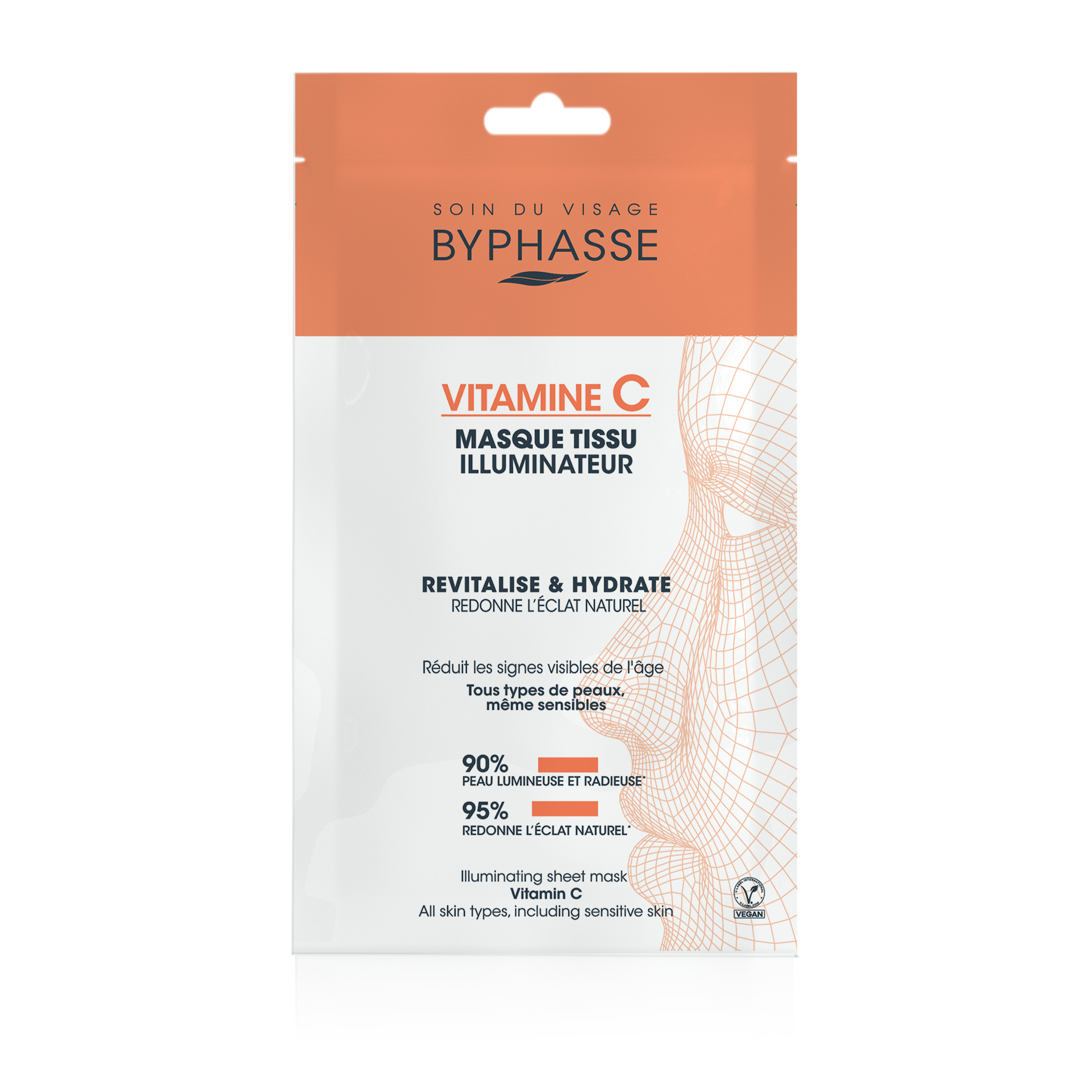 Masque Tissu Illuminateur Vitamine C 18ml - Byphasse