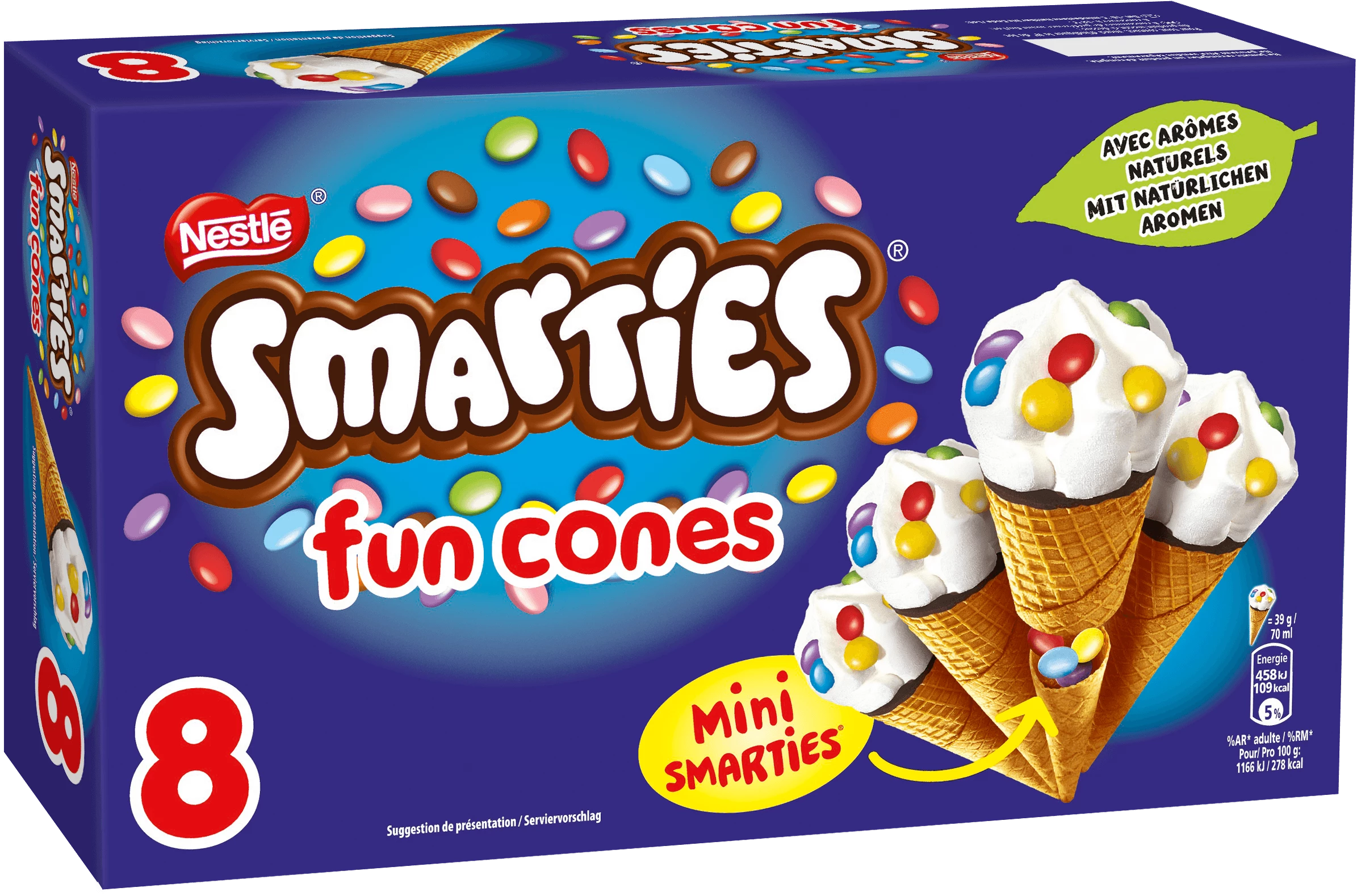Smarties Fun Cones X8 312g