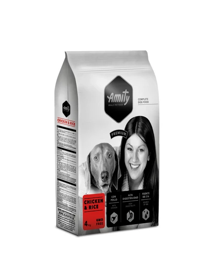 4kg Croq Chien Plt Riz Amity