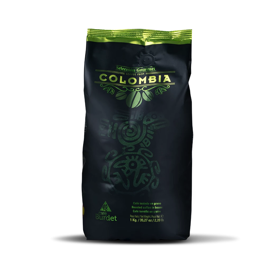Gebrande koffiebonen Selectie Gourmet Colombia 1 Kg - BURDET