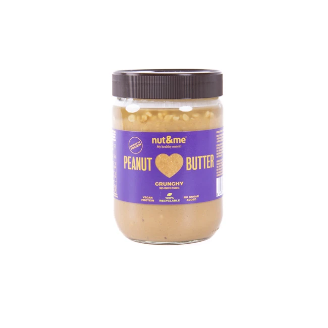 Knusprige Erdnussbutter, 500g - NUT & ME