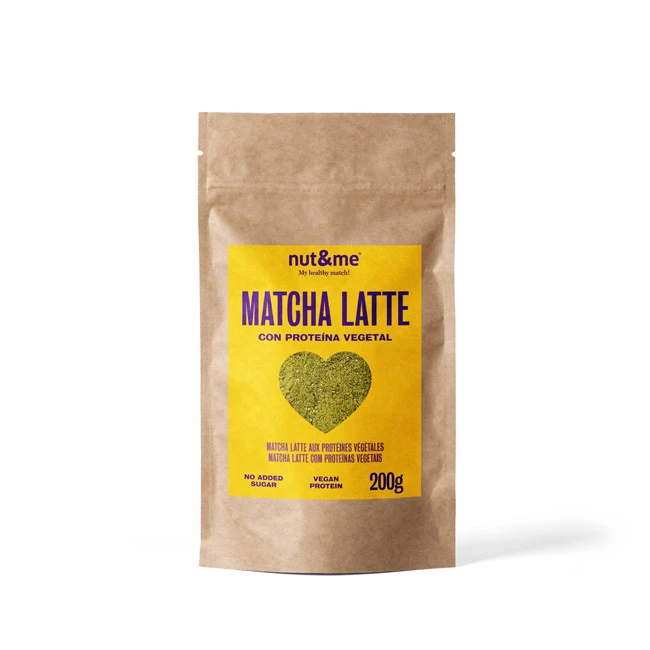 Proteínas Vegetais Matcha Latte Aux, 200g - NUT & ME