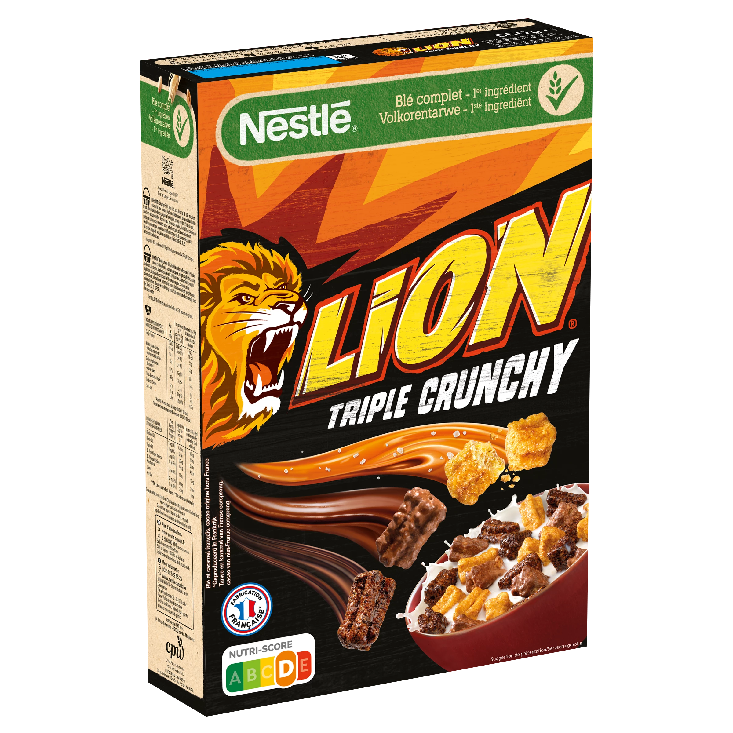 Lion Triple Krokante Ontbijtgranen 550g - NESTLE