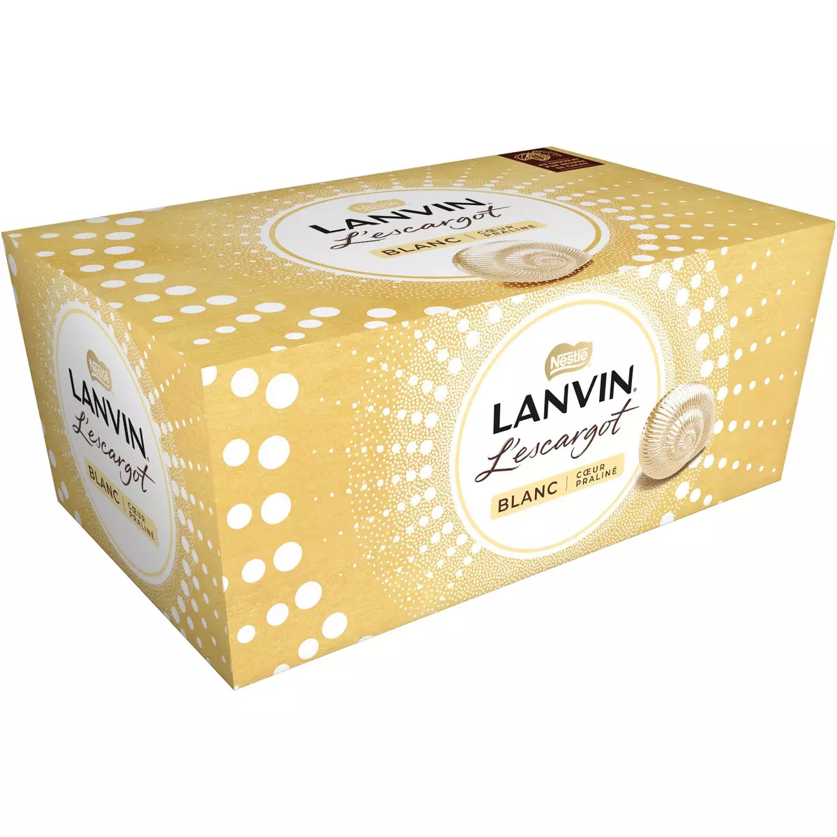 White Chocolate Filled with Snail Praline 164 G - Lanvin