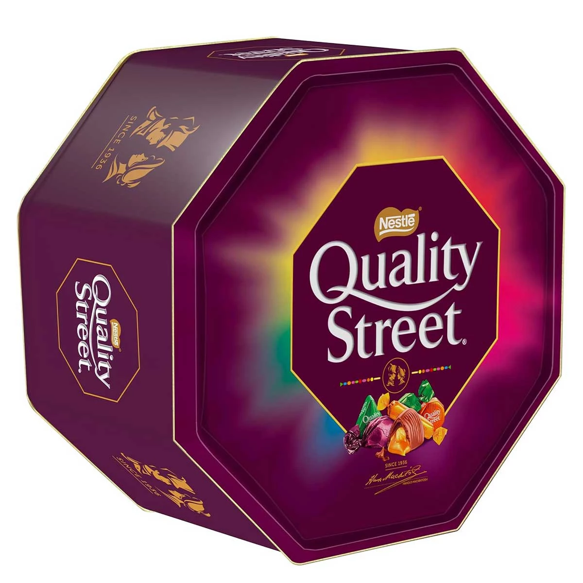 Metal Candy Box 2.5kg - QUALITY STREET