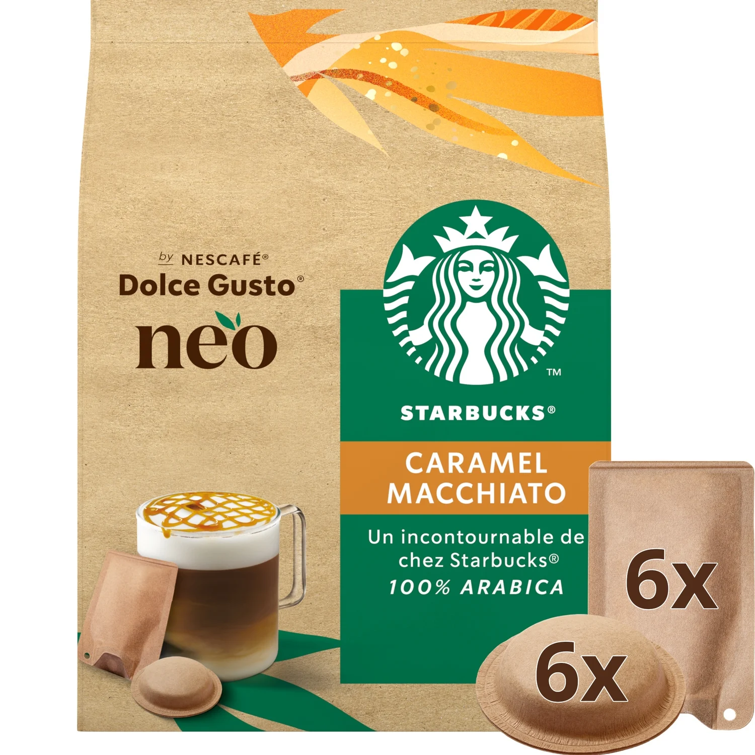 6 Caps 6 St Caramel Stbcks Neo