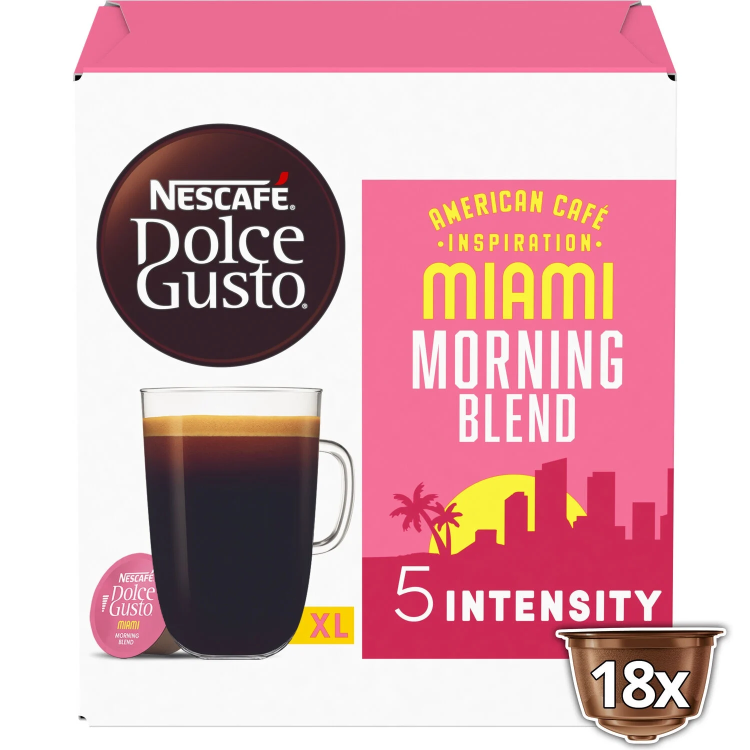 Café Capsule Miami Compatible Dolce Gusto X18 - Nescafe