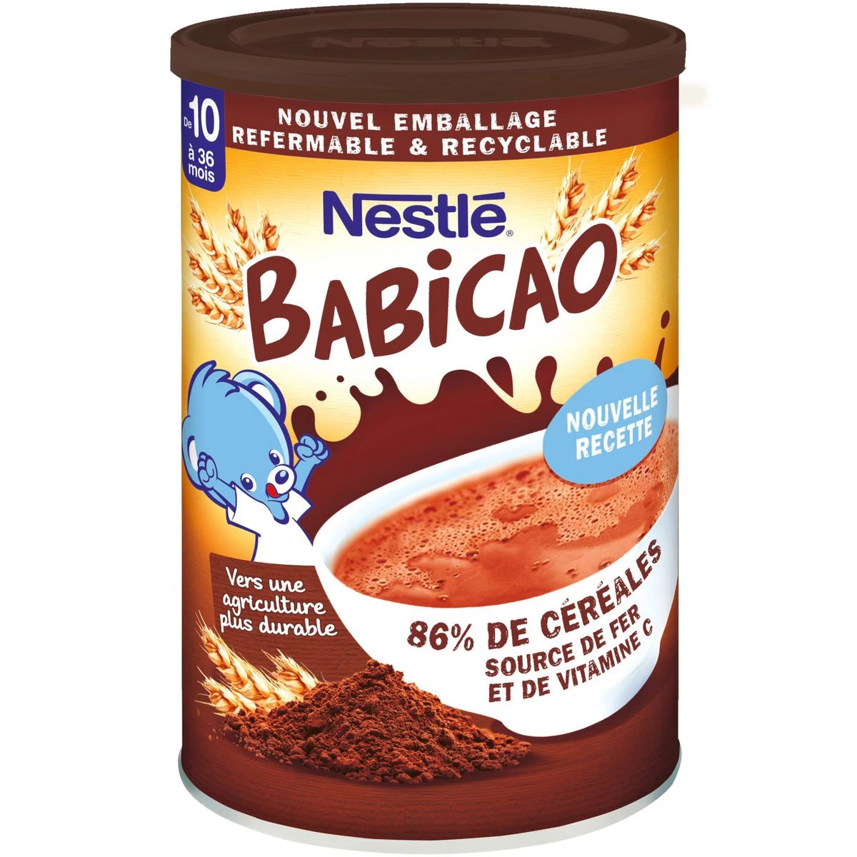 Chocolate em pó para bebê Babicao 400g - NESTLE