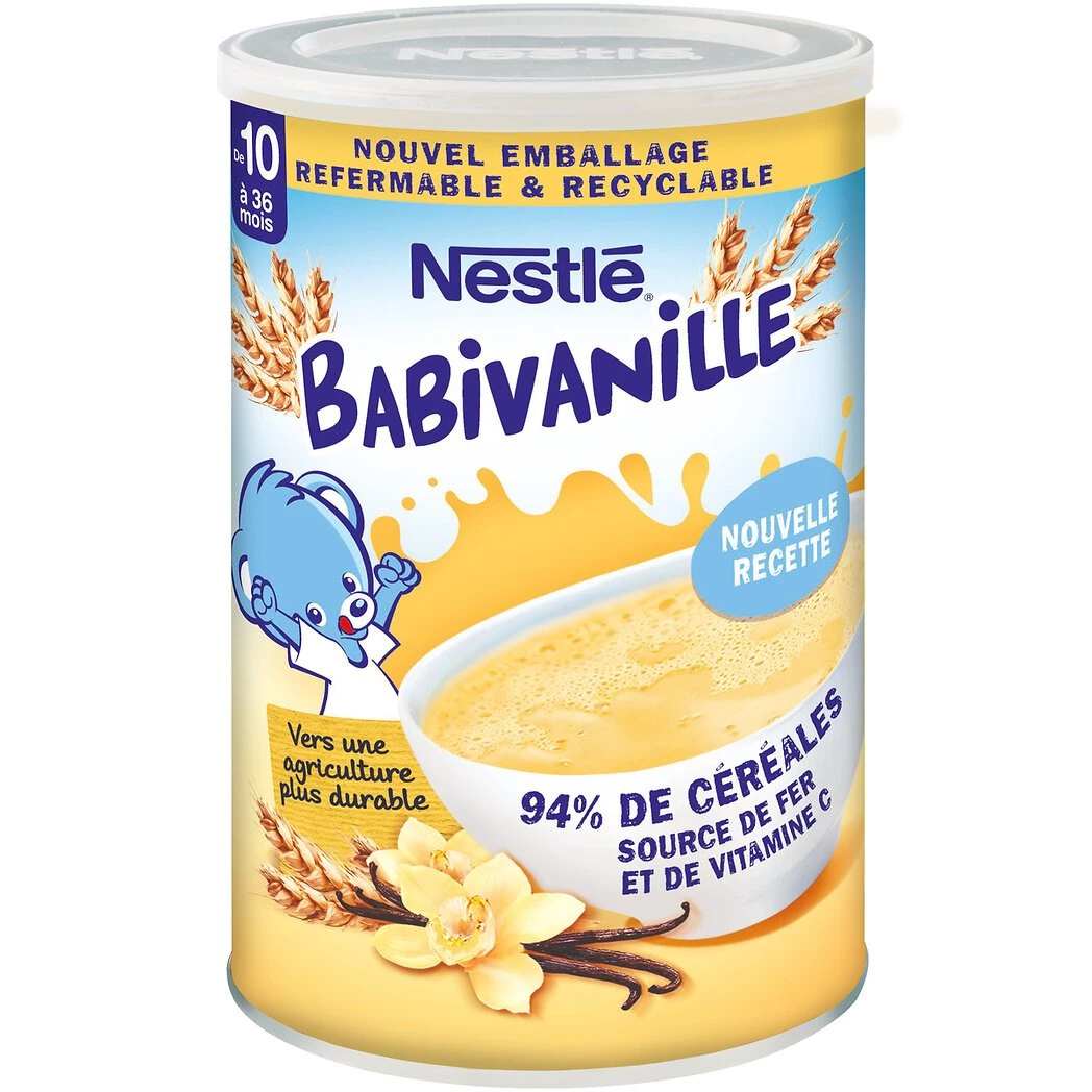 Céréales bébé 10+ mois vanille Babivanille 400g - NESTLE