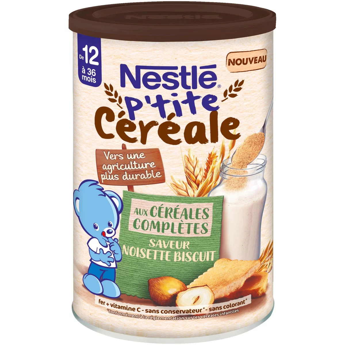 P'tite Céréale цельнозерновое, ореховое печенье 415г - NESTLE