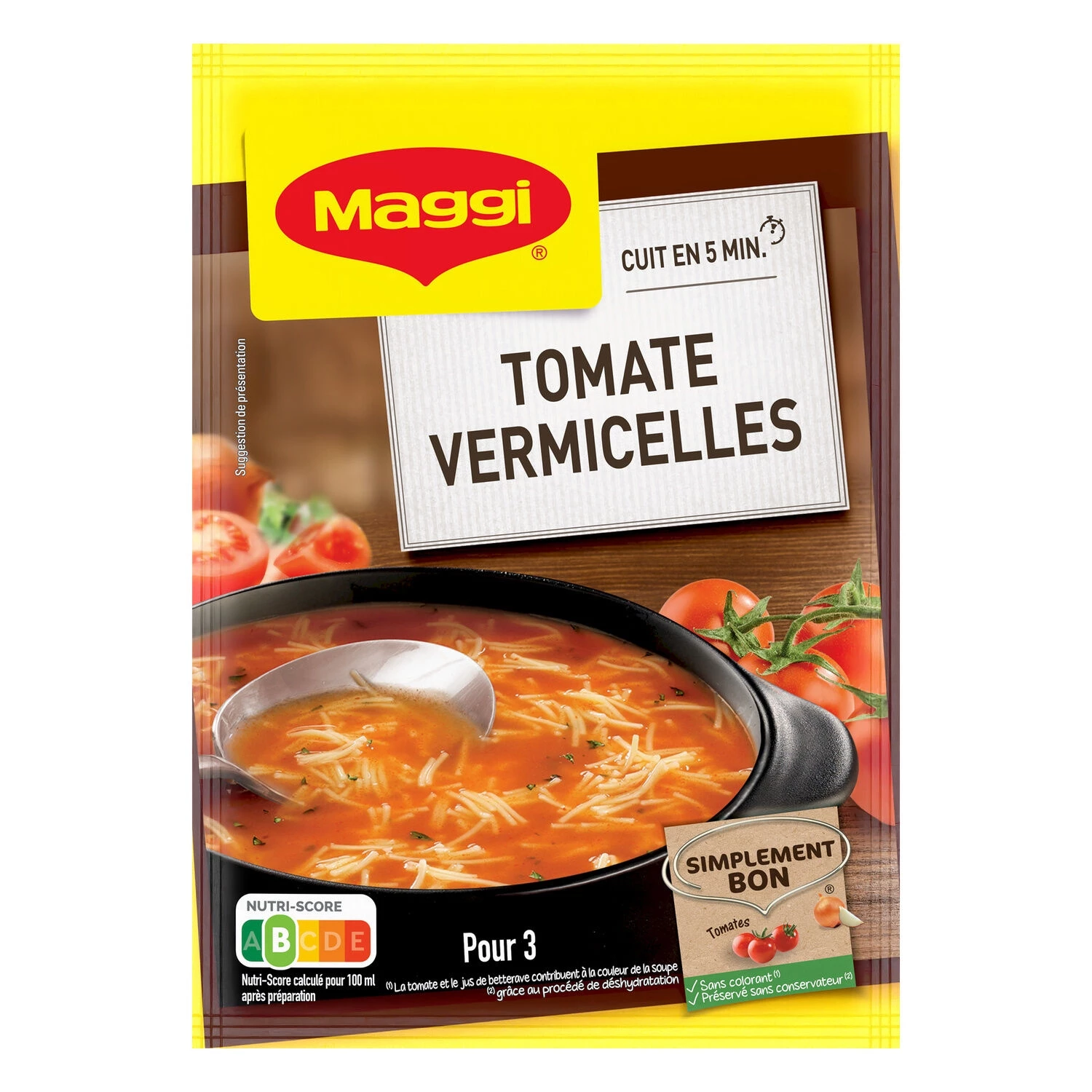 Dehydrated dehydrated soup Tomatoes 68g - Maggi