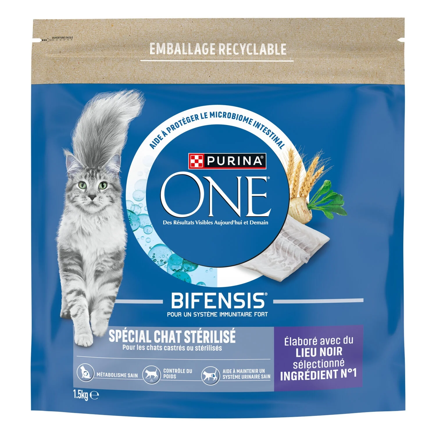 Sterilized cat kibble elaborated with 1.5kg location - PURINA ONE