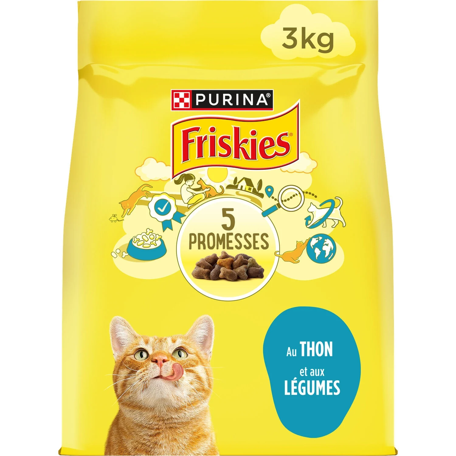 Crocchette Per Gatti Adulti Con Tonno E Verdure 3kg - FRISKIES