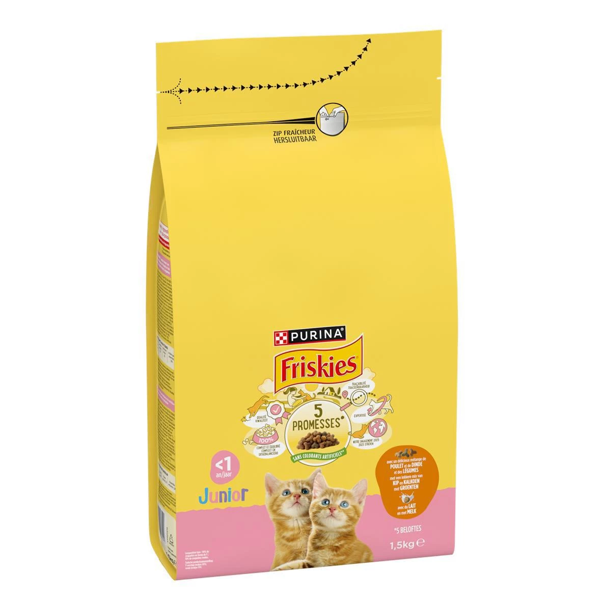 1 Chat da 5 kg Jnr Dinde Friskies