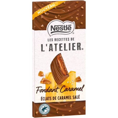 وصفات شوكولاتة الحليب الذائبة وألواح الكراميل من ورشة العمل 130 جرام - NESTLÉ