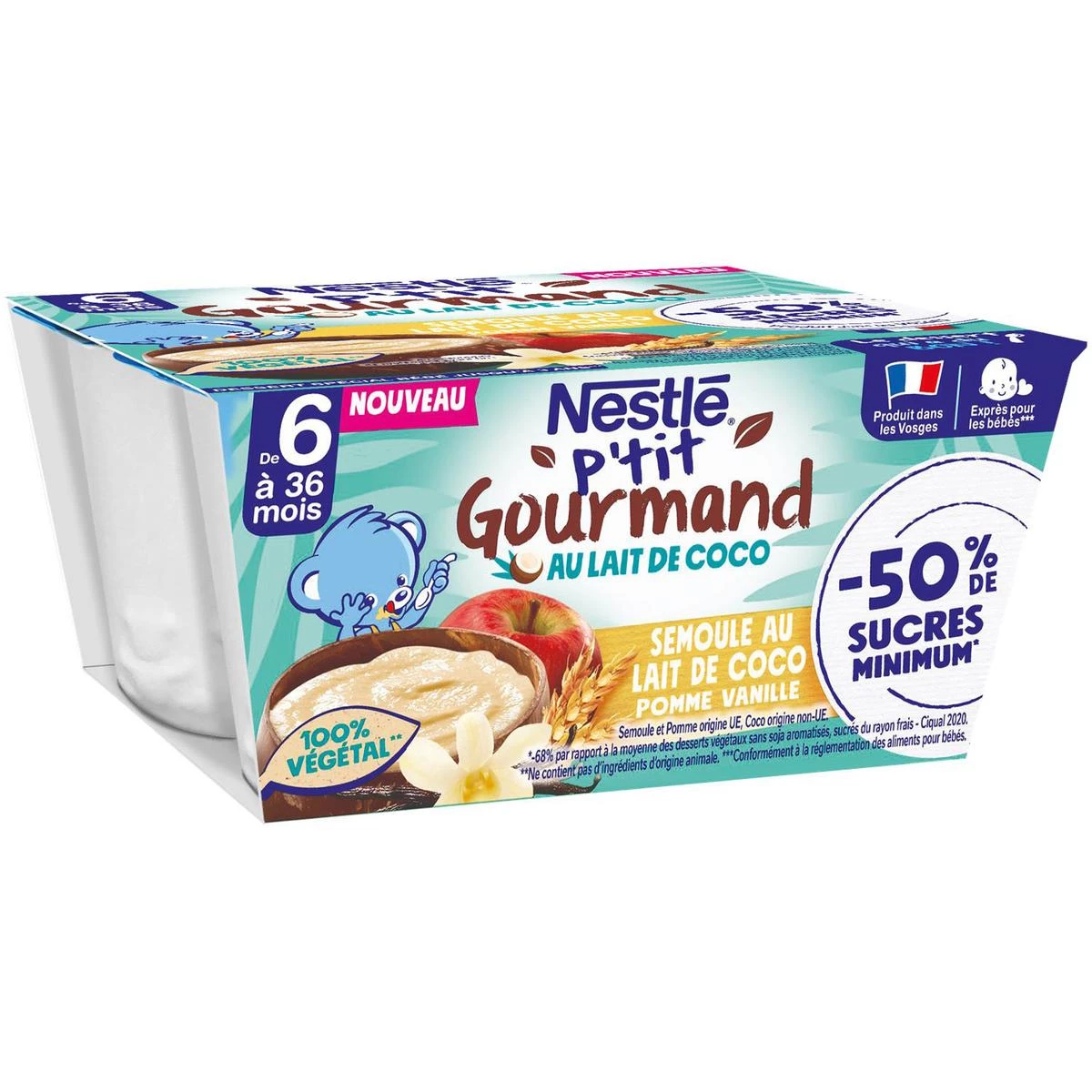 4x90g Ptit Gourm Veget Sem 6m