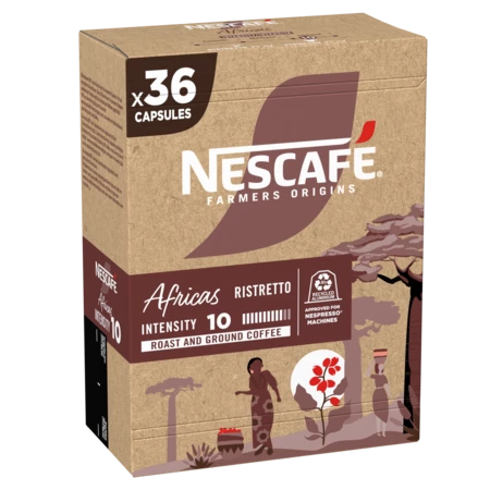 Café Ristretto Africas X36 capsules - NESCAFÉ