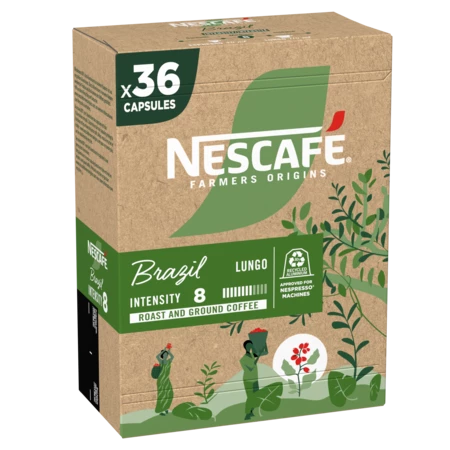 Café Lungo Brazil X36 capsules - NESCAFÉ