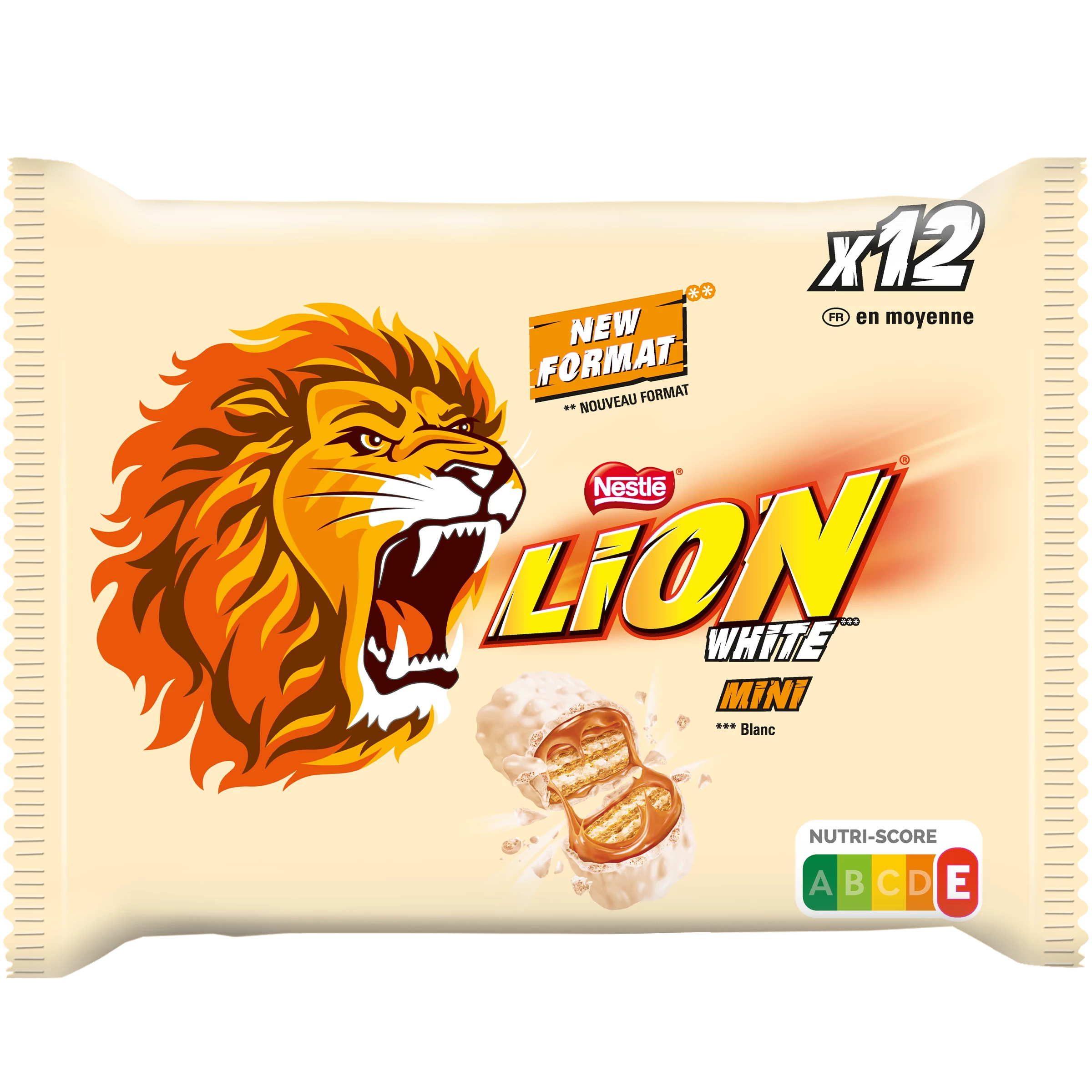 Wit gecoate chocoladerepen 237g - LION