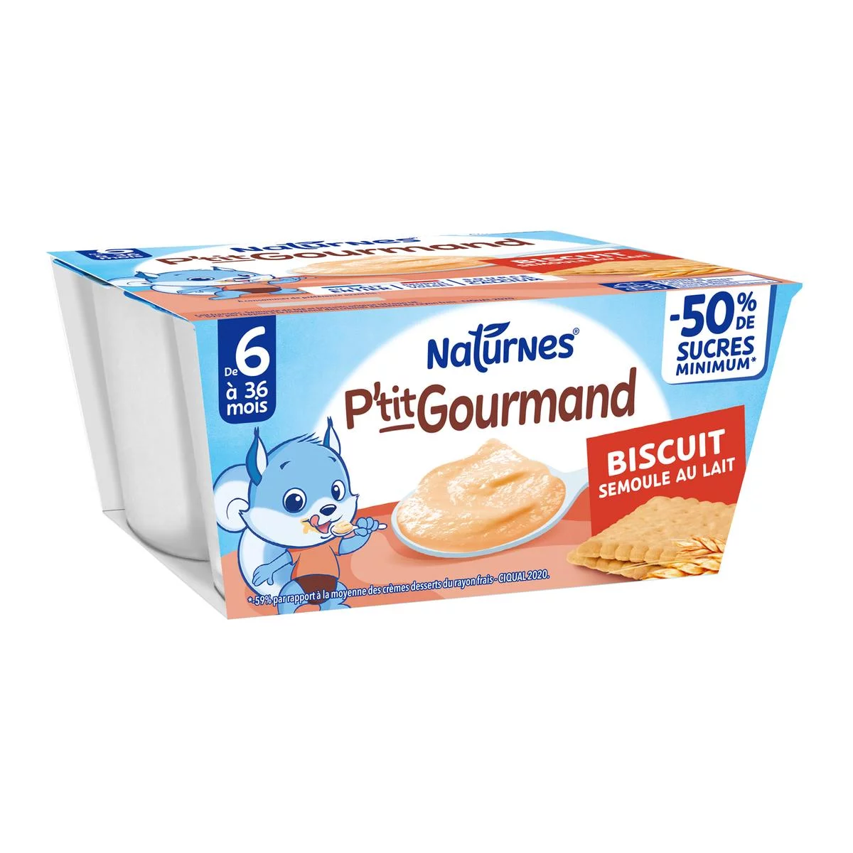 4x100g Semoule Biscuit