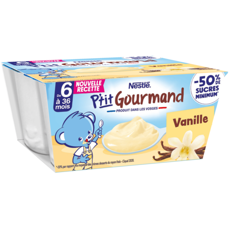 P'tit Gourmand Vanille 4x100g - NESTLE