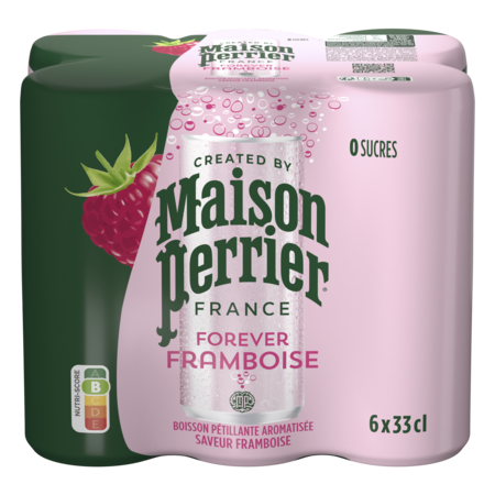 6x33cl Mais Perrier Framboise